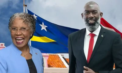 Governor Lucille George-Wout and Prime Minister Gilmar Pisas