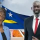 Governor Lucille George-Wout and Prime Minister Gilmar Pisas